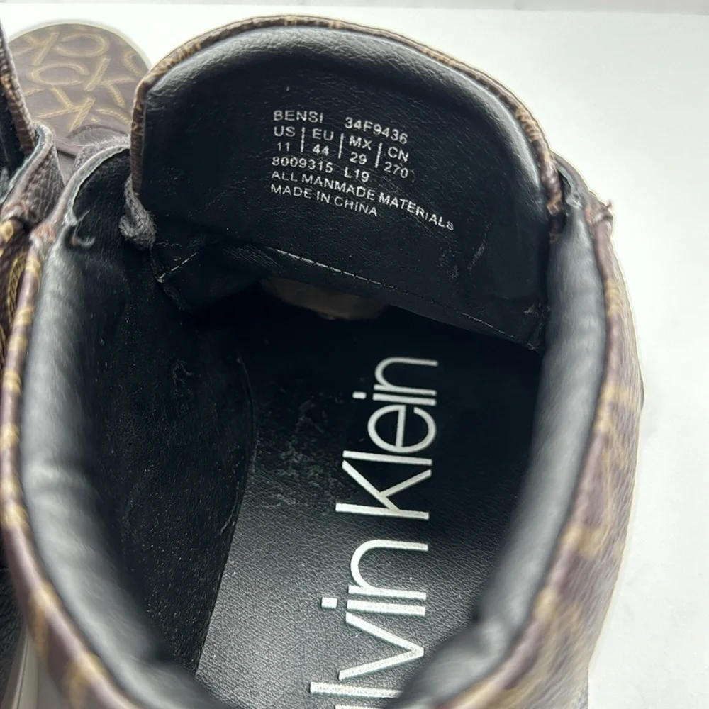 Calvin Klein Size 11 BENSI Low Top Sneakers Used Men's Shoes